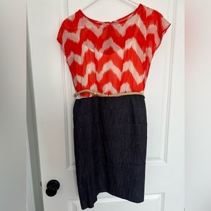 Dress Barn chevron dress
